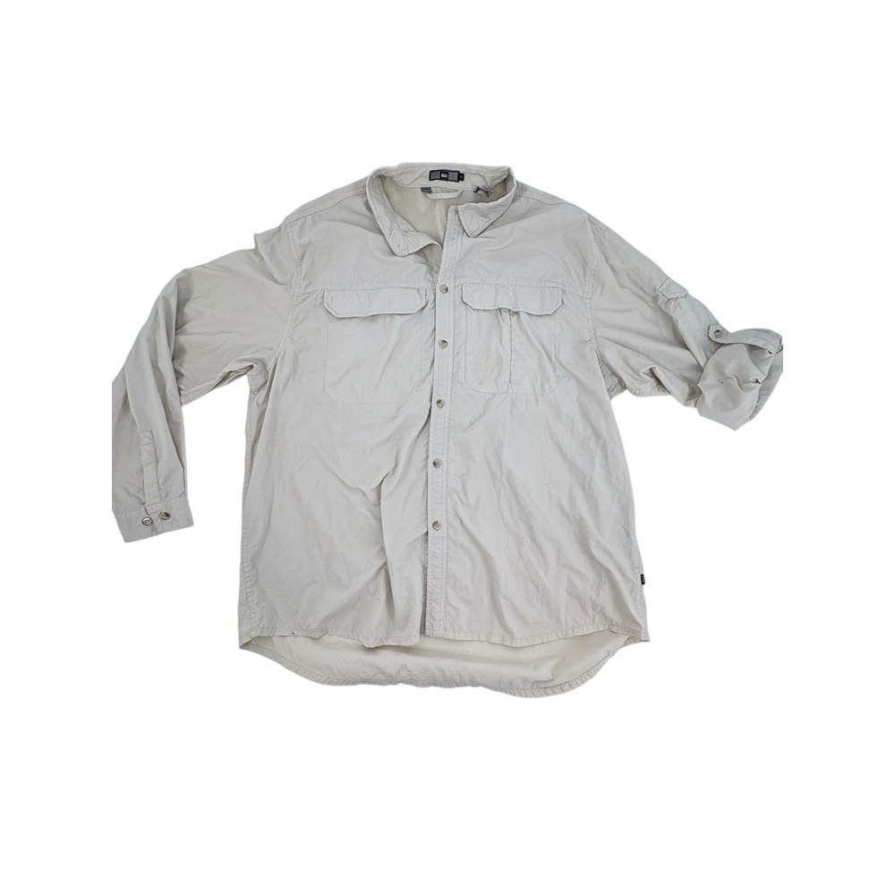 REI Shirt Men's‎ X-Large Tan Vented *FLAW*